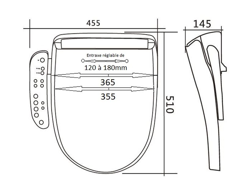 Abattant lavant Luxe Bronze – Image 3