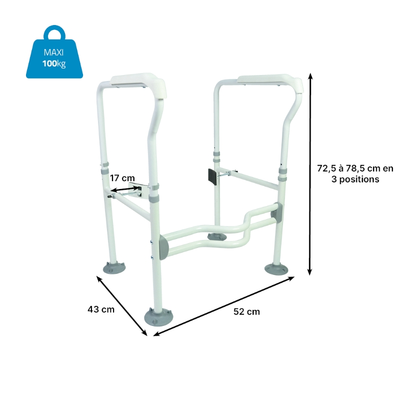 Accoudoirs de toilettes Aruba – Image 3