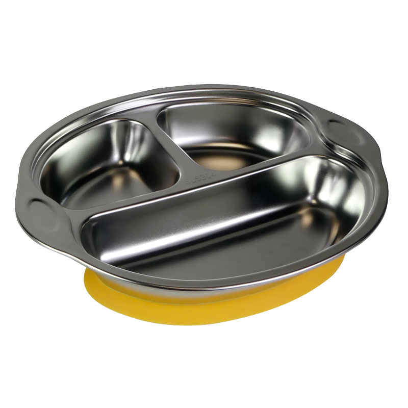 Assiette compartimentée inox à ventouse – Image 3