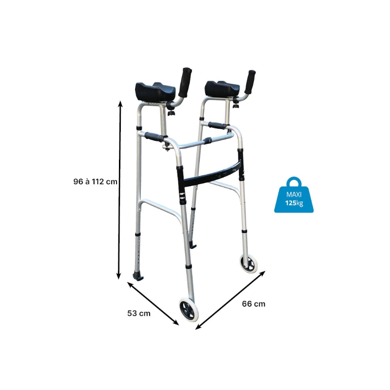 Cadre de marche avec appuis brachiaux – Image 4