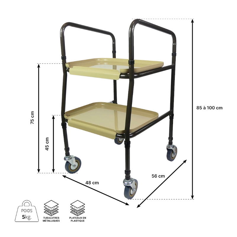Desserte de table roulante – Image 8