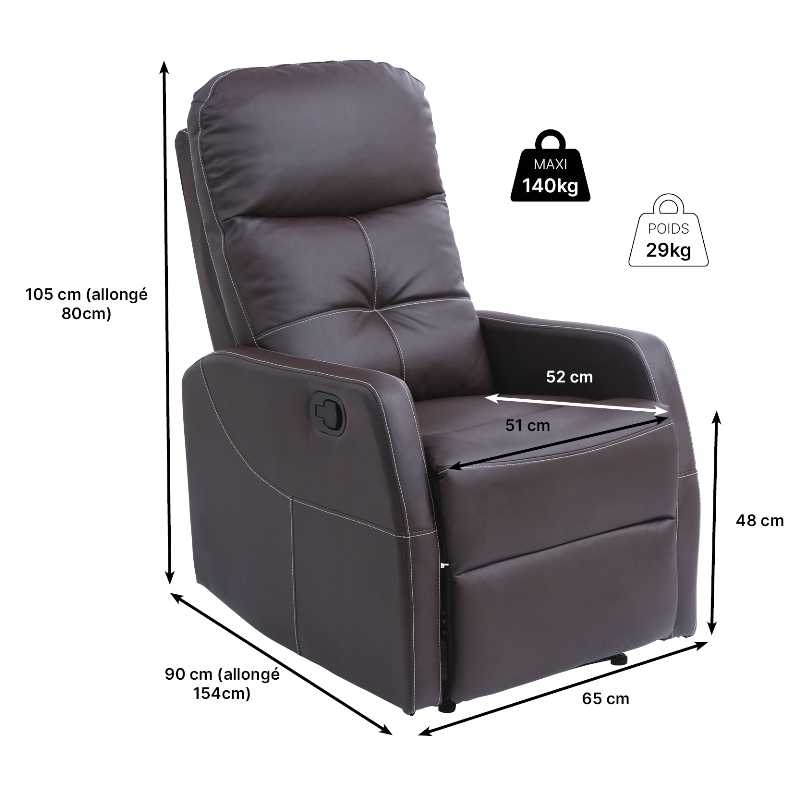 Fauteuil de relaxation Mercato – Image 3