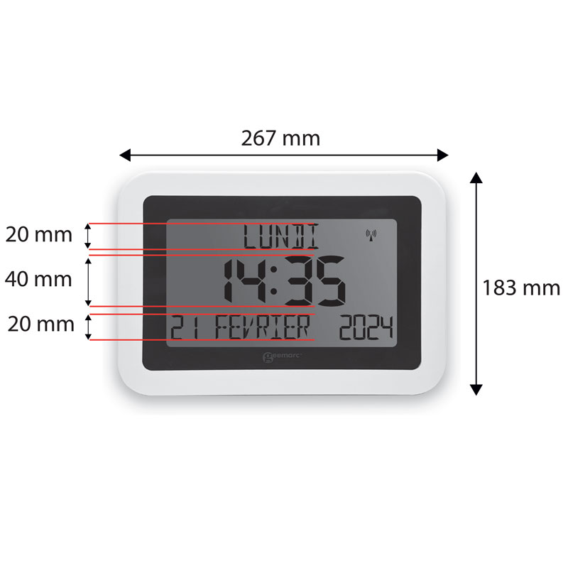 Horloge LCD Viso 10 Geemarc – Image 5