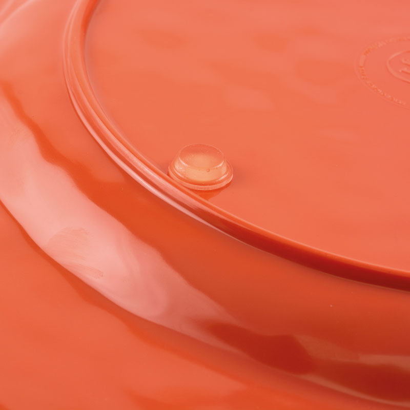 Assiette décor laine tressée antidérapante en mélamine – Image 5