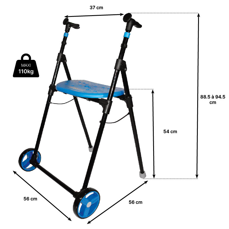 Rollator 2 roues AIR ON – Image 11