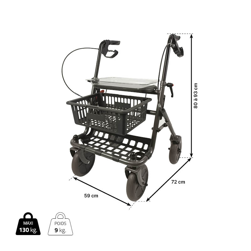 Rollator 4 roues Primo – Image 2