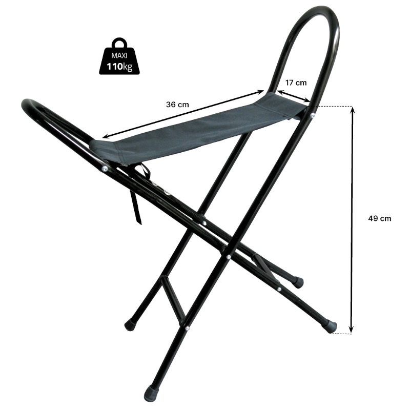 Siège en tissu pliant – Image 3