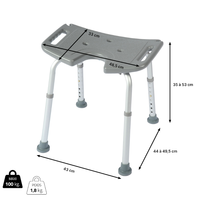 Tabouret de douche Bora – Image 8