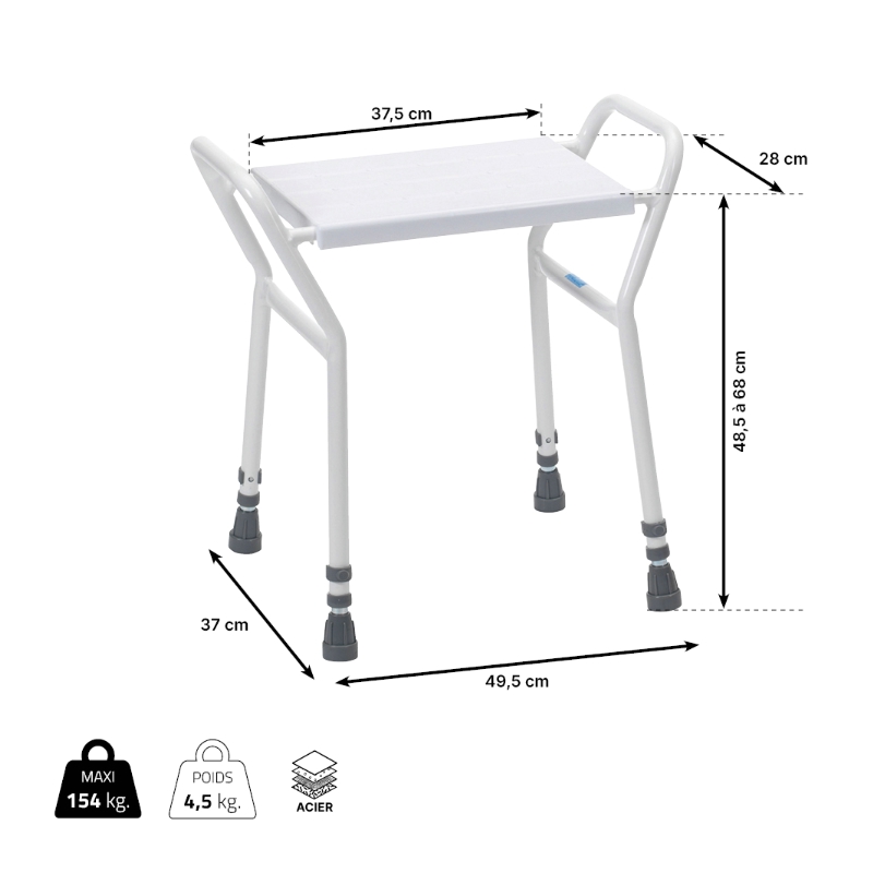 Tabouret de douche Oasis – Image 2